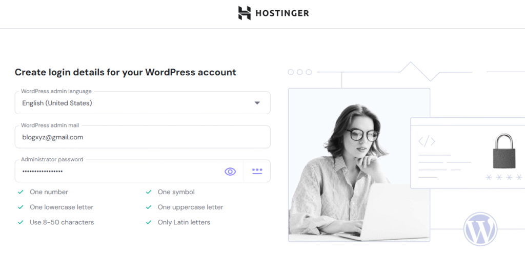 Set Up WordPress with Hostinger in Minutes – Step-by-Step for Beginners 4 Screenshot 2025 07 20 064948